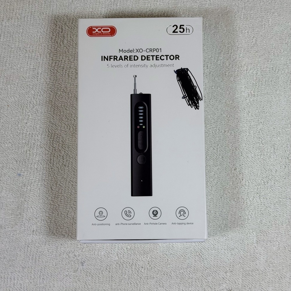 XO IR Infrared Detector Listening and Location Protection XO-CRP01 NEW Open Box